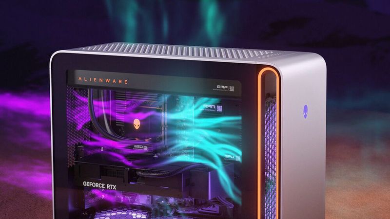 Die Alienware-Ingenieure haben den Airflow im Gehäuse optimiert. So soll der Rechner nun kühler und gleichzeitig leiser laufen. (Bild: Dell Technologies)