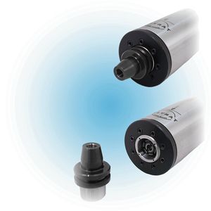 Das System ähnelt einem HSK-System mit einer Kegel- und Plananlage für hochgenaue Zentrierung und axiale Positionierung. (Bild:  Meyrat)