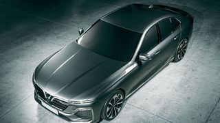 Vinfast präsentiert auf dem Pariser Autosalon neben seiner Limousine namens Sedan... (Bild: Vinfast)