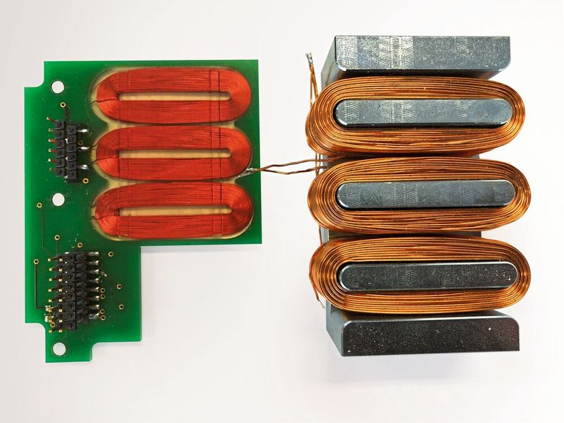 Linearmotoren sind eine ideale Lösung für lange Verfahrwege und große Geschwindigkeiten (rechts ein einsenbehafteter Läufer, links eisenlos). (Bild: Steinmeyer Mechatronik)