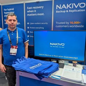 Nakivo zeigte auf dem diesjährigen CloudFest, wie sich Backups sicher testen lassen, falls Malware Teil der Datensicherung ist.(Bild:  Oliver Schonschek)