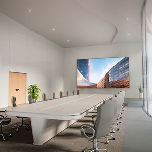 Die LDE-Serie ist mit Diagonalen von 136 und 163 Zoll erhältlich und bietet die Full-HD-Auflösung. (Bild:  Viesonic)