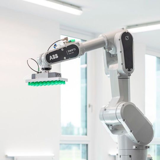 According to ABB, the Swifti CRB 1300 industrial collaborative robot is six times faster and five times more precise than other robots in its class. According to ABB, the Swifti CRB 1300 industrial collaborative robot is six times faster and five times more precise than other robots in its class.