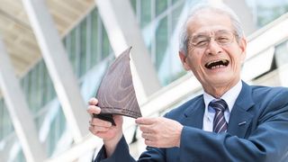 Das Europäische Patentamt ehrte Akira Yoshino für die Erfindung der Lithium-Ionen-Batterie.  (Tom Maurer/EPO)