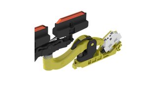 Der neu entwickelte Stromabnehmer aus dem Pro-EMS-Baukasten für Schleifleitungen kommt in Elektrohängebahnen zum Einsatz. (Conductix-Wampfler)