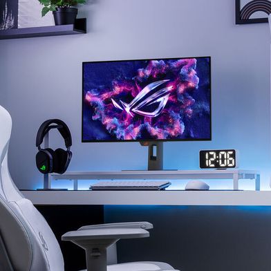 Das nicht entspiegelte TrueBlack-Glossy-WOLED-Panel sorgt beim Asus ROG Strix OLED XG27AQDMG Gen2 für intensive Farben. (Bild: Corax Yang；coraxyang@gmail.com)