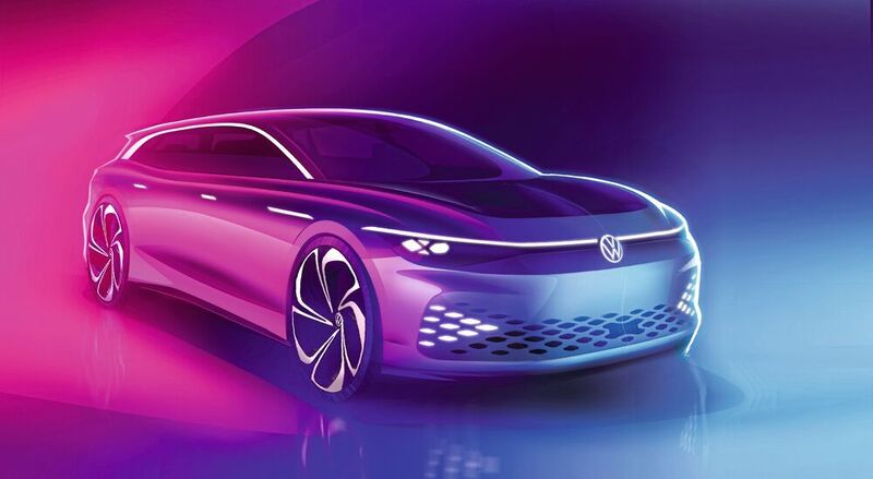 Das Exterieur des ID Space Vizzion ist besonders aerodynamisch gezeichnet. (Volkswagen)