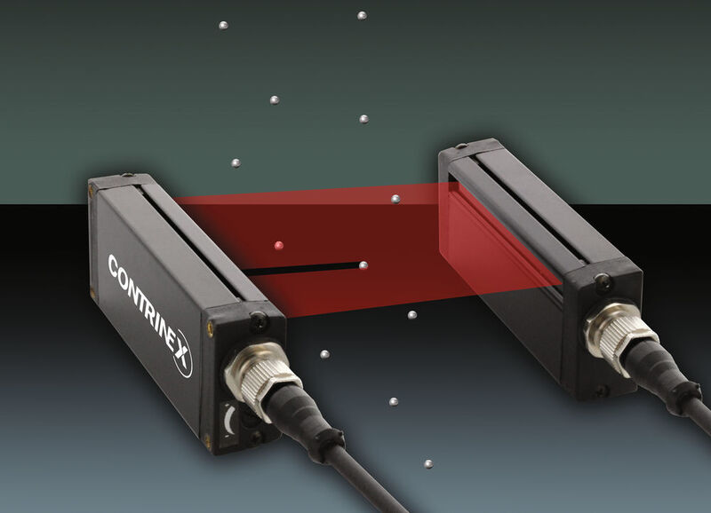 Zwei neue – schaltende und messende – Lichtgitter-Baureihen von Contrinex eignen sich für die Anwesenheitserkennung und Dimensionskontrolle. (Contrinex Sensor)