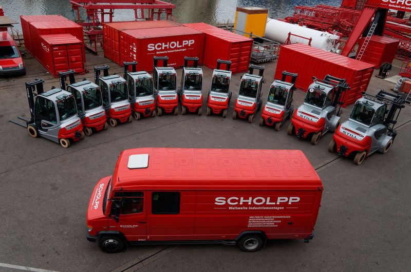 Staplergruppe mit Transporter. (Bild: Still)