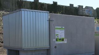 Die Versuchsanlage an der A 485 (Ausschnitt) (Bild: THM, Gießen)