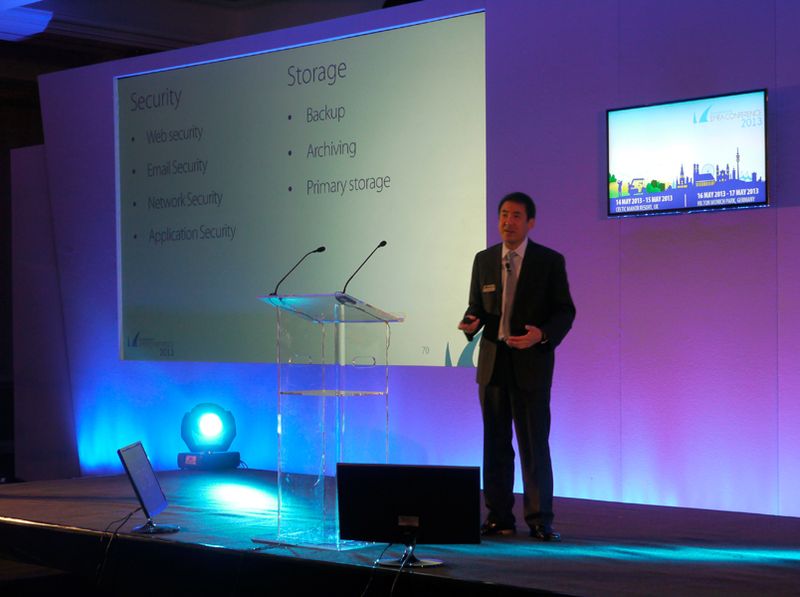 Steve Pao, Vice President Product Management, beschäftigte sich mit dem Thema „The Barracuda Contribution to the IT World“. (Barracuda Networks)