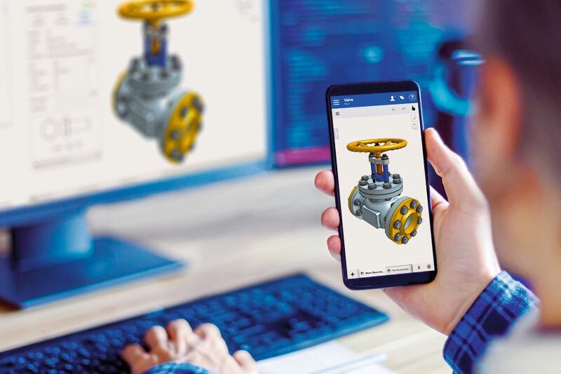 Onshape lässt sich auf beliebigen Geräten nutzen...  (Bild: Andrii Starunskyi/PTC)