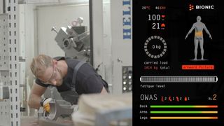 Sensoren überwachen Haltung: Das System aus Sensoren und Software gibt direkt Rückmeldung, wenn der Nutzer seine Haltung korrigieren soll. (DFKI)