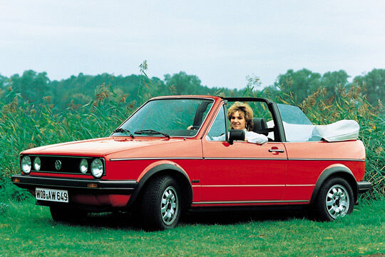 Die charmante Umschreibung fürs Golf Cabrio (1979 - 1993) und dessen Überrollbügel lautet: „Erdbeerkörbchen“ (VW)