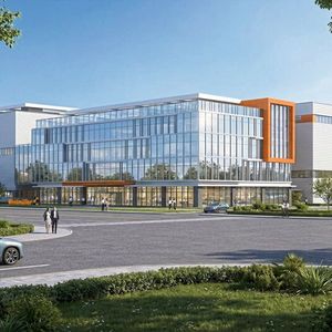 Rendering der neuen Zentrale: Auf 40.000 Quadradmeter soll am Standort Suzhou die Fertigungskapazität verdreifacht werden.(Bild:  Weidmüller)