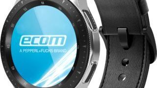 Sichere und schnelle Kommunikation über Sprachsteuerung und Handgelenk: Mit der neuen Smart-Ex Watch 01 ergänzt die Pepperl+Fuchs-Marke Ecom ihr Portfolio an Kommunikationslösungen. Die Ecom Smart-Ex Watch 01 wird als die erste Smartwatch für den Ex-Bereich in Zone 2/22 und Div. 2 vorgestellt.  (Ecom/Pepperl+Fuchs)
