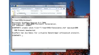„diskpart“ verwaltet virtuelle Festplatten unter Windows. (Archiv: Vogel Business Media)