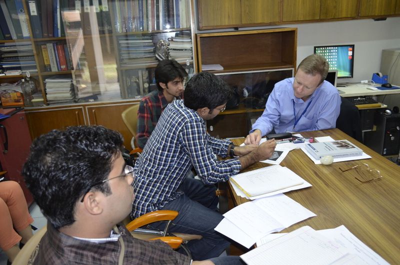 Dr. Craig Wheeler (right, doing a Side Workshop), Centre for Bulk Materials Handling, The University of Newcastle, Australia elaborated on “Coal handling and technical considerations”. (Picture: Process India)