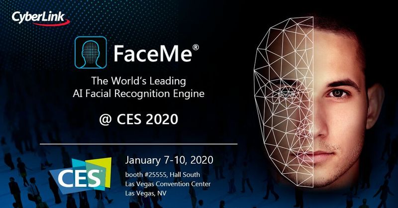 Die CyberLink Corp. ist mit FaceMe sowie mehreren konkreten Anwendungen seiner innovativen AIoT-Technologien auf der CES 2020 (Stand #25555, Halle South 2, Las Vegas Convention) vertreten. bei FaceMe handelt sich um eine Gesichtserkennungslösung. Deren Edge-basierte Architektur liefert sehr präzise biometrische Daten in wenigen Millisekunden und läuft plattformübergreifend . Basierend auf neuronalen Netzwerkalgorithmen erkennt FaceMe Gesichter auf Live-Feeds oder aufgezeichneten Videos, um Personen zu identifizieren und eine Reihe von Attributen wie Alter, Geschlecht, Stimmung und Gesichtsorientierung zu erkennen. Die Genauigkeit erreicht bis zu 99,82 Prozent im Vergleich zur Labeled Faces in the Wild- (LFW)-Datenbank und belegte beim Face Recognition Vendor Test (FRVT) des U.S. National Institute of Standards and Technology (NIST) den 12. Platz unter allen Teilnehmern im FRVT 1:1 (WILD 1E-4).  (Bild: CyberLink)