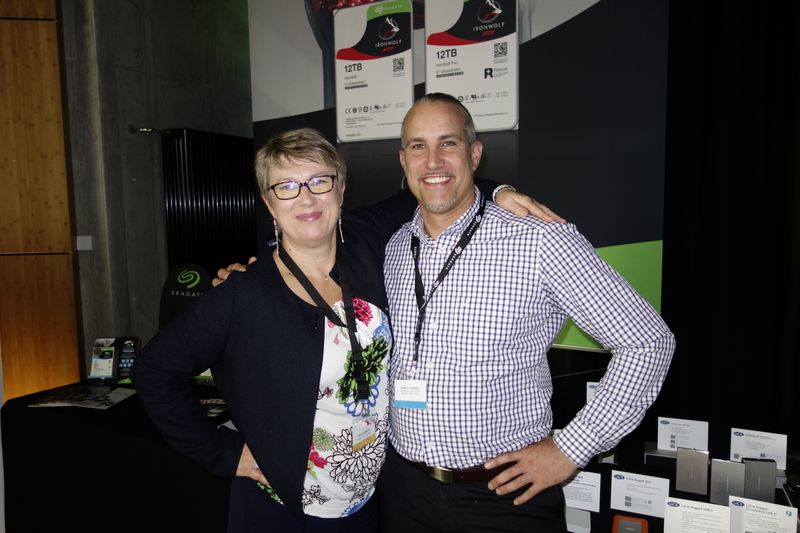 Ein super Team sind Anne Le Scouezec und Carsten Blättel, Seagate. (Bild: IT-BUSINESS)