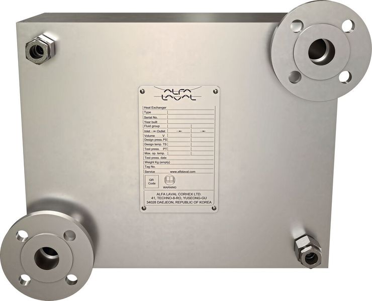 Der diffusionsgeschweißte Wärmetauscher Hybloc von Alfa Laval beschleunigt die Betankung von Kraftfahrzeugen mit Wasserstoff (Bild: Alfa Laval)