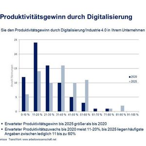 Produktivitätsmanagement nimmt eine wichtige Rolle in den befragten Unternehmen ein.