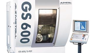 Die GS 600 von Alzmetall «das Platzwunder» ist die kleinste von 17 Maschinen aus der GS-Baureihe, hochdynamische-Gantry-Bearbeitungszentren mit 3 bis 5 Achsen für die hochproduktiven Zerspanung mit 3-fach Torque-Antriebstechnologie in High-End-Ausführung.  (Bild: Alzmetall)