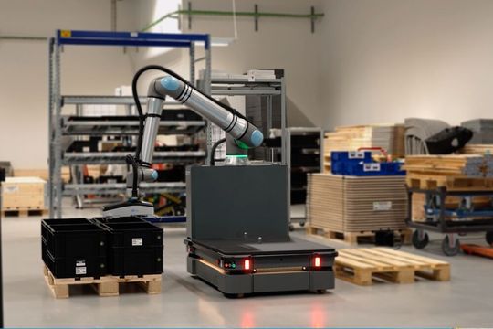 Der MC600 ist die neueste Ergänzung des ständig wachsenden Portfolios von Mir-Go-Approved-Produkten.(Bild:  Mobile Industrial Robots)