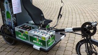 Schwer im Kommen sind sogenannte Cargo-Räder, mit den Güter auf kürzeren Strecken (in der Stadt oder auf dem Werksgelände)  umweltschonend transportiert werden können. (Bild: Süddeutsche Spezialradmesse)