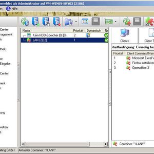 In der ACMP-Konsole lassen sich Client Commands mit bestimmten Containern verknüpfen (Archiv: Vogel Business Media)