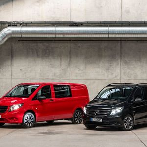 Mercedes hat den Vito und den Vito e-Tourer aufgefrischt.(Bild:  Daimler)