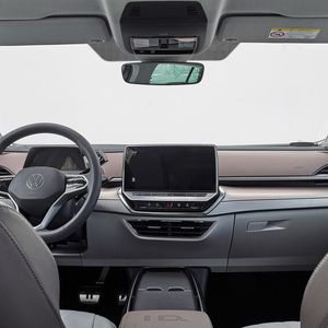 Im Innenraum geht es stark reduziert zu.(Bild:  Volkswagen)