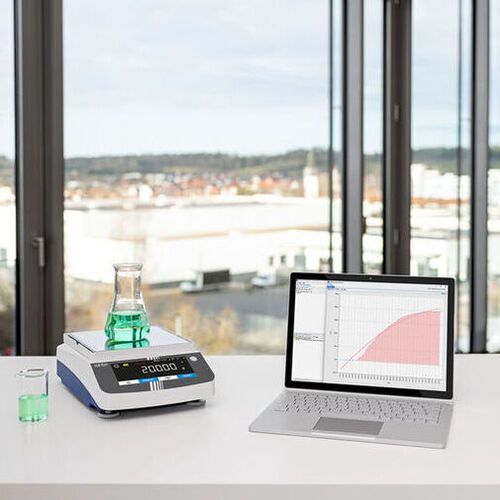 The Kern Balanceconnection software plays a key role, enabling measuring and weighing data to be automatically recorded, documented and processed further. (Source:  Kern & Sohn)