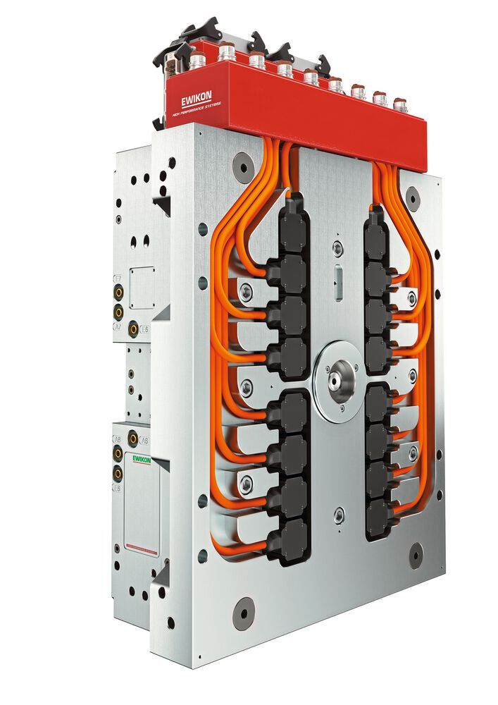 Ewikon electric valve gate systems are now powered by a new generation of compact linear servo motors. 