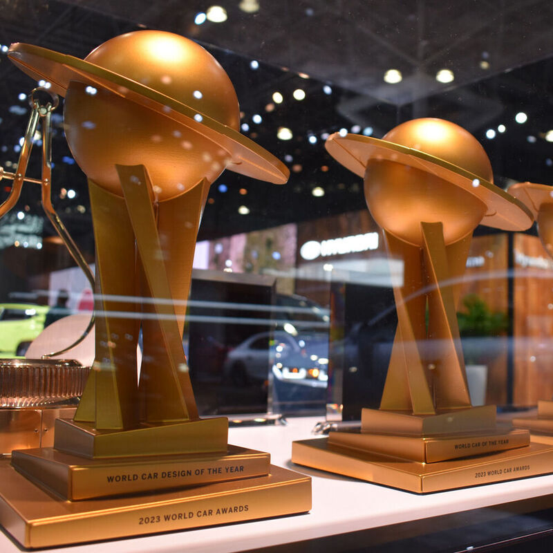 Trophies for the 2023 World Car Awards were 3D printed via Replique and designed by legendary car designer, Ian Callum