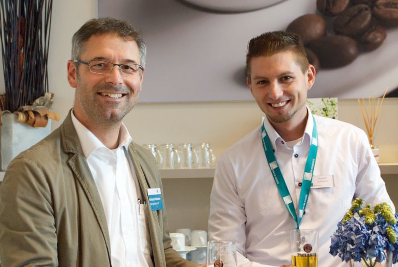 Christoph Hofmaier (Ostertag Solutions) und Dominik Schlosser (C4B) (C4B)