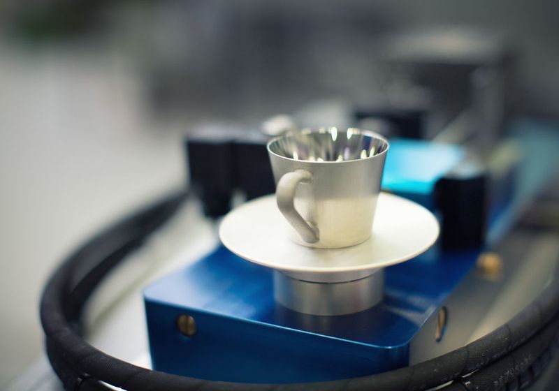 Diese „gekühlte“ Espressotasse hat es buchstäblich in sich und macht so die Funktion der Stemke-Systeme deutlich. (Bild: Stemke-CS)