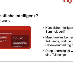 Kategorisierung: Deep Learning ist ein spezieller Teilbereich des maschinellen Lernens, das wiederum unter den Sammelbegriff der Künstlichen Intelligenz fällt.(Bild:  Mittelstand-Digital-Zentrum Augsburg)