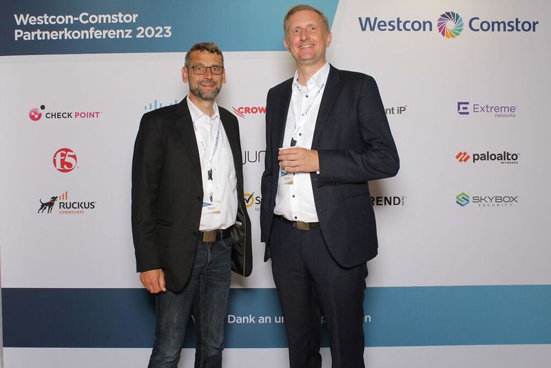 Jakob Vedder (li.) und Björn Kirchberg (beide NetUse AG ). (Bild: Westcon-Comstor)