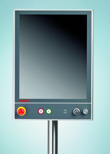 Bild 5: Kundenspezifisches Panel mit Display im Porträtformat. (Bild: Beckhoff)