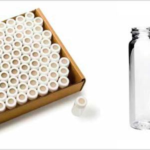 Fig.2: Storage vials in different sizes with integrated septa and caps, clear and brown(Source: Thermo Fisher Scientific)