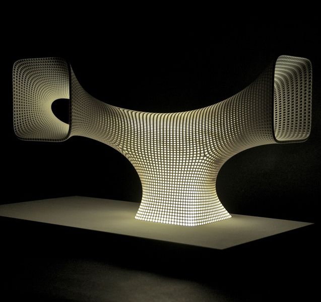 Designerlampe, deren Form von der Natur inspiriert wurde.  (Bild: Voxeljet)