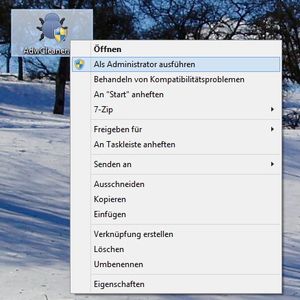 Das nervige Qvo6-Virus entfernen Sie am besten mit dem Tool AdwCleaner, das sich nach dem Herunterladen über das Kontextmenü mit Administratorrechten starten lässt. Eine Installation ist nicht notwendig.