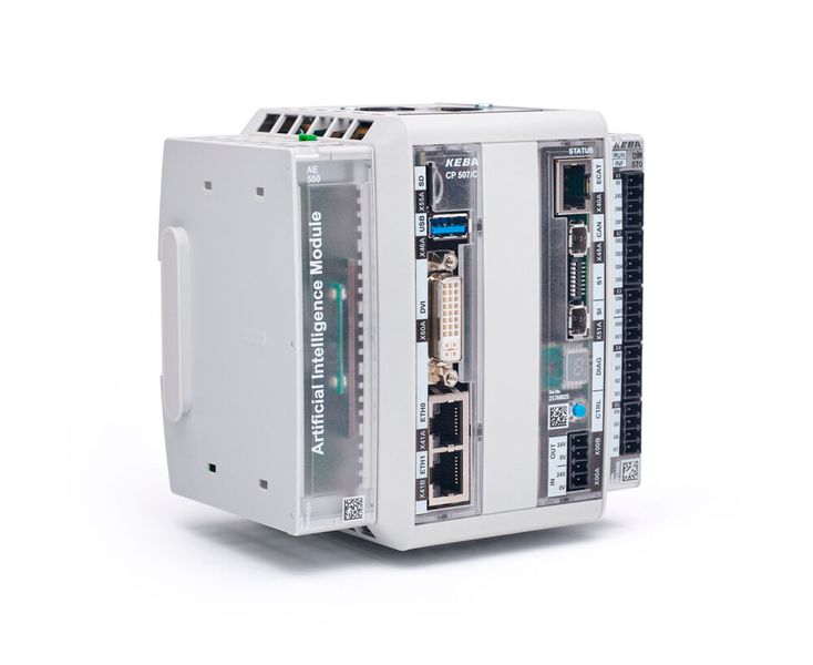 Keba wants to demonstrate how the components from the Kemro X product and service portfolio can be combined with each other in a variety of ways. The AE 550 AI module, which brings the possibility of computing AI algorithms into the overall Kemro X system, will also be on show. The focus here is on the integration of AI into existing control systems. SPS 2024: Hall 7, Stand 470 (Image:Keba Industrial Automation)