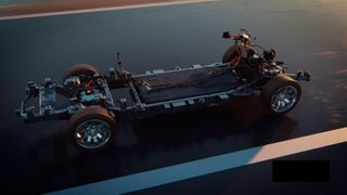 Stellantis stellt seine Leiterrahmen-Plattform für E-Nutzfahrzeuge und SUV-Trucks vor. (Bild: Stellantis)