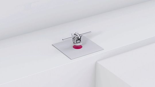 Sicher und zuverlässig im Flugzeugbau: Mit Licht härtende Klebverbindung kombiniert mit universellen Befestigungselementen.(Bild:  Delo)