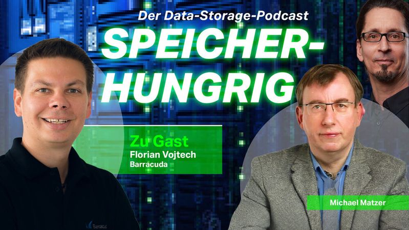 In dieser Folge von „Speicherhungrig“ spricht unser Fachautor Michael Matzer mit Florian Vojtech, Senior Manager Presales DACH bei Barracuda Networks, über Herausforderungen wie Backup und Archivierung sowie eine einheitliche Cybersecurity-Plattform.(Bild:  Vogel IT-Medien)