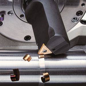 Beim neuen Y-Achsen-Drehen kann mit gleichem Vorschub und gleicher Präzision vorwärts und rückwärts gedreht werden.(Bild:  Tungaloy)