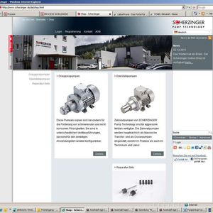 So sieht der neue Online-Shop von Scherzinger aus. 