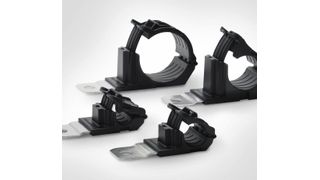 Den Ratchet P-Clamp von Hellermanntyton gibt es in vier Größen, die einen Durchmesserbereich zwischen 6,2 bis 51 mm abdecken, wie es heißt. Diese Kabelschelle mit Ratschenverschluss ist aus robustem Kunststoff gefertigt und wieder verwendbar. (Hellermanntyton)